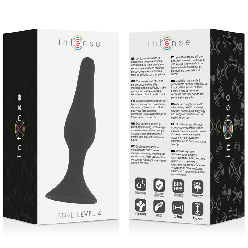 Intense Anal Stufe 4 15,5 CM Schwarz