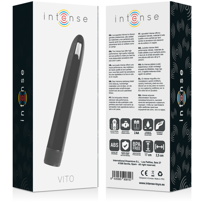 Intense Fun Toys Vito Schwarz Vibrator