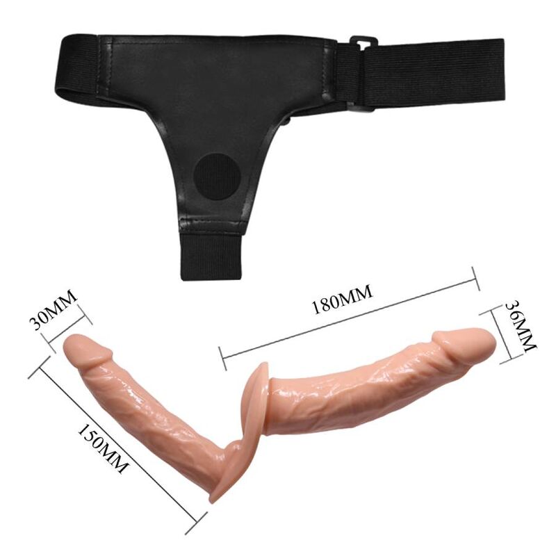 Baile Ultra Passion Doppeldildo mit Harness