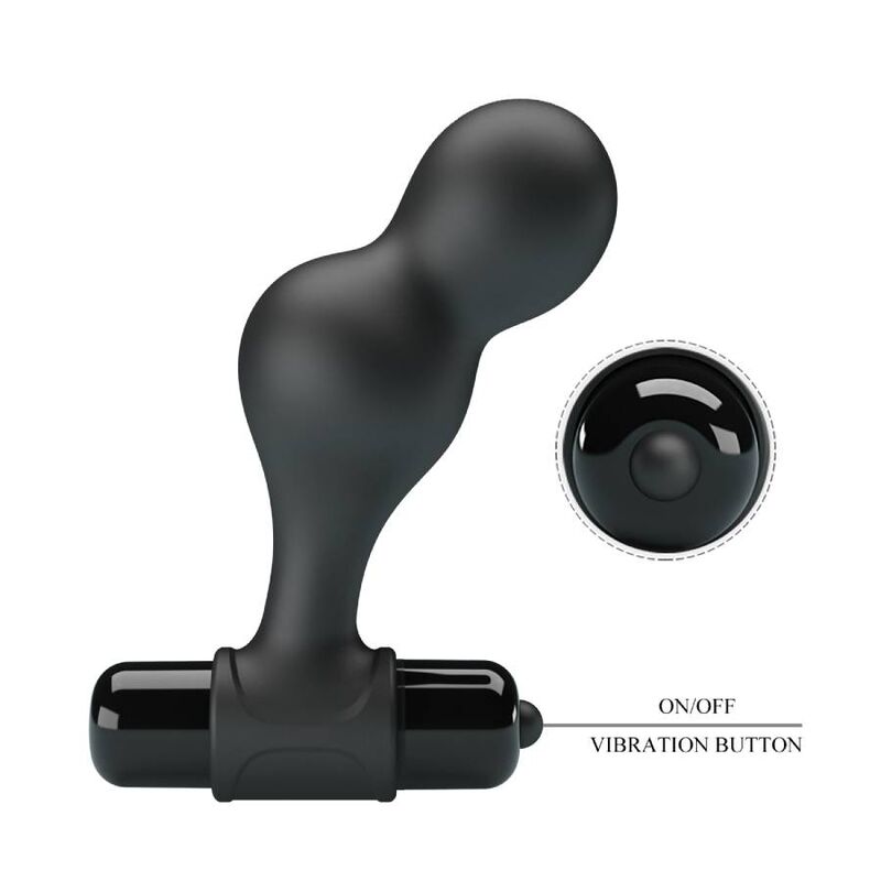 Mr. Play Silikon Vibrierender Analplug – Schwarz