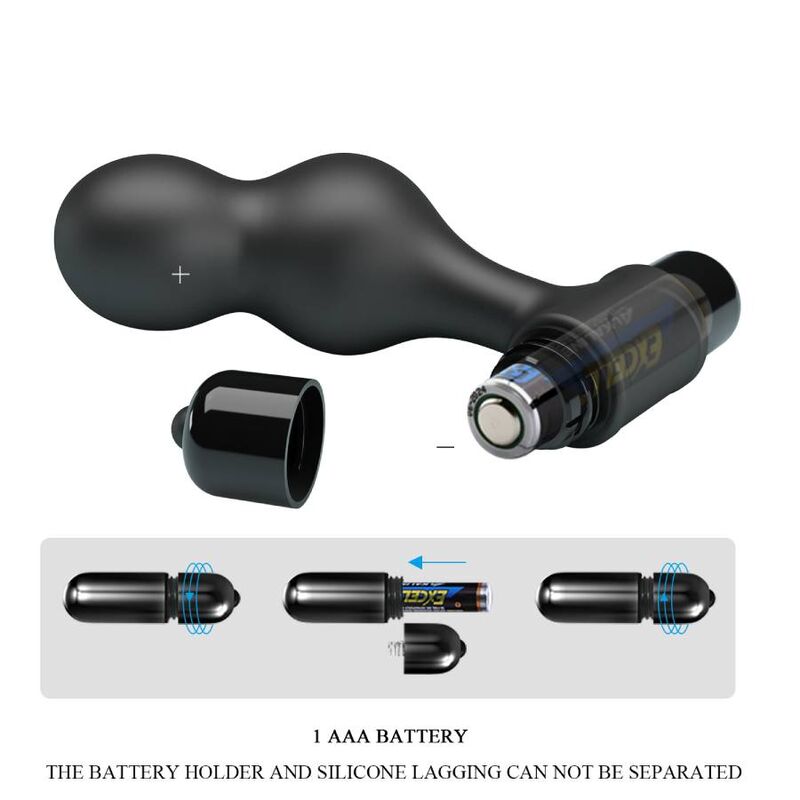 Mr. Play Silikon Vibrierender Analplug – Schwarz