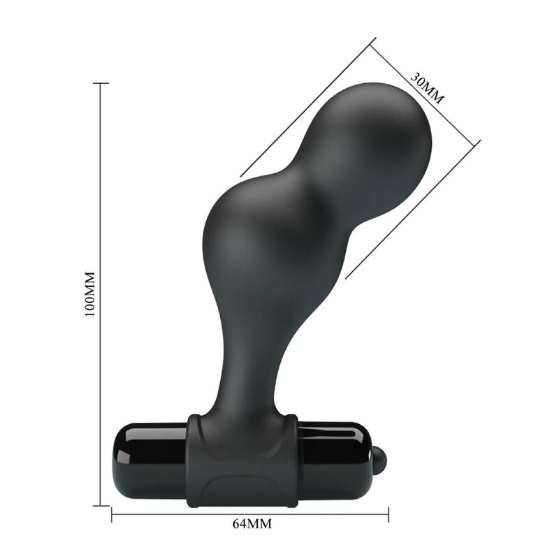 Mr. Play Silikon Vibrierender Analplug – Schwarz