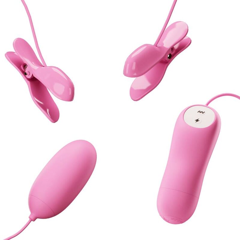 Pretty Love Vibrierende Nippelklemmen mit Elektrostimulation
