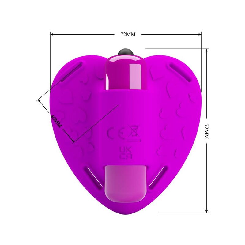 Pretty Love Heartbeat Klitoris-Massager 10 Modi – Lila