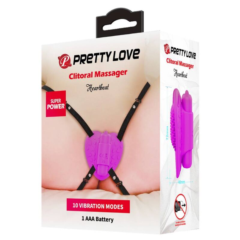 Pretty Love Heartbeat Klitoris-Massager 10 Modi – Lila