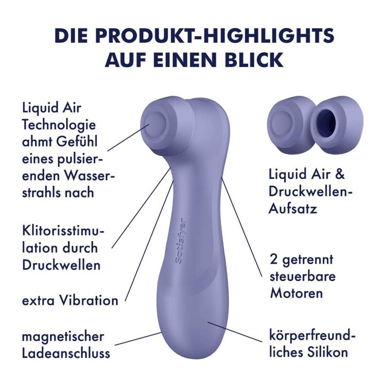 Satisfyer Pro 2 Generation 3 Liquid Air Stimulator – Lila