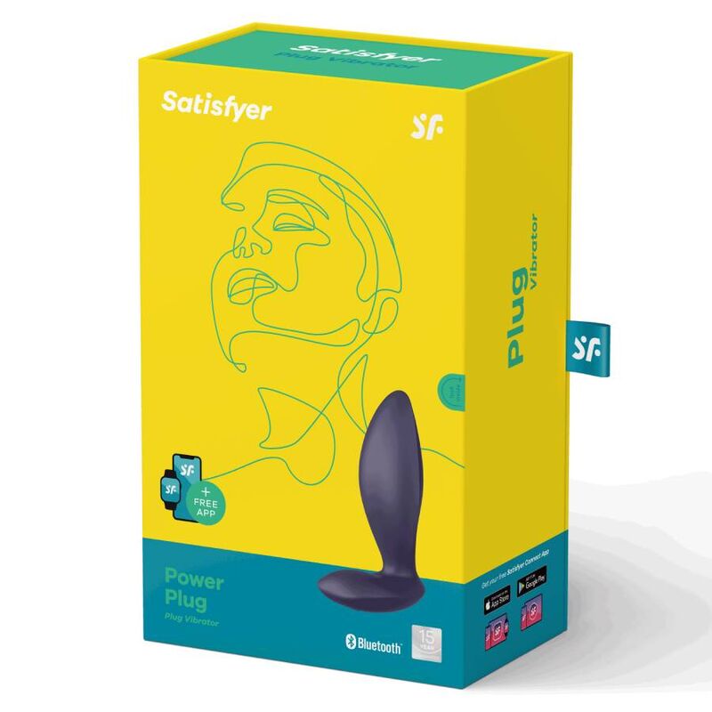 Satisfyer Power Plug Vibrations-Analplug – Lila