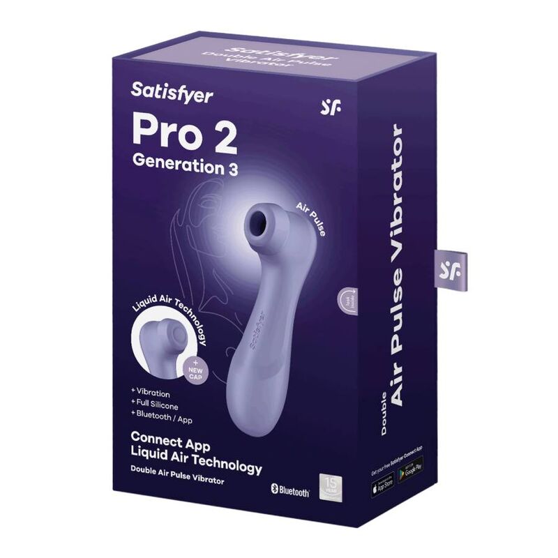 Satisfyer Pro 2 Gen 3 Liquid Air Bluetooth & App – Lila
