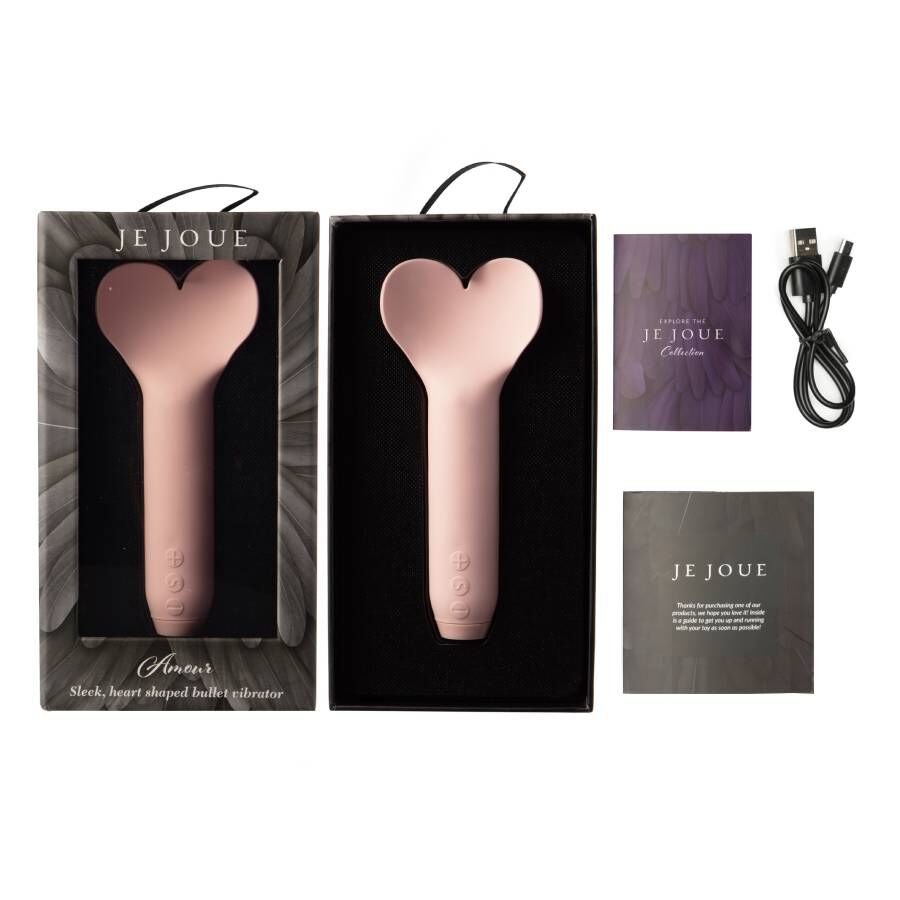 Je Joue Amour Bullet-Vibrator Herzspitze – Hellrosa