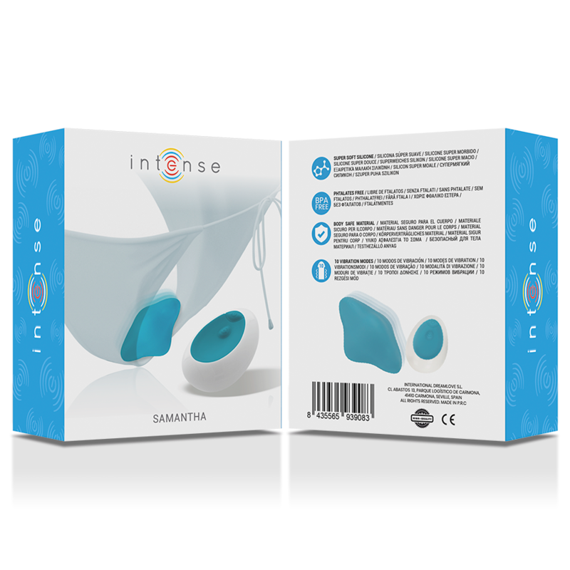 Intense Samantha Pantie Fernbedienung Blau