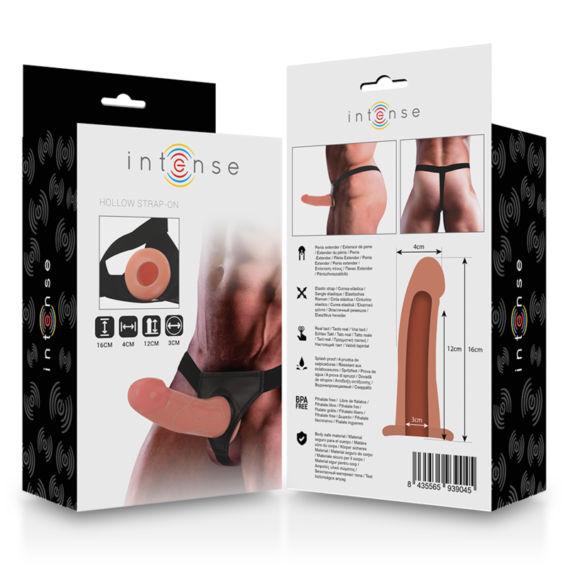Intense Hohlgeschirr mit Dildo 16 X 3 CM