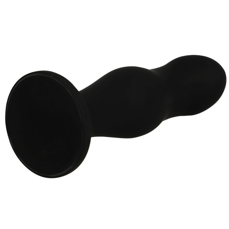 Black&Silver Sean Premium Silikon-Analplug – Schwarz