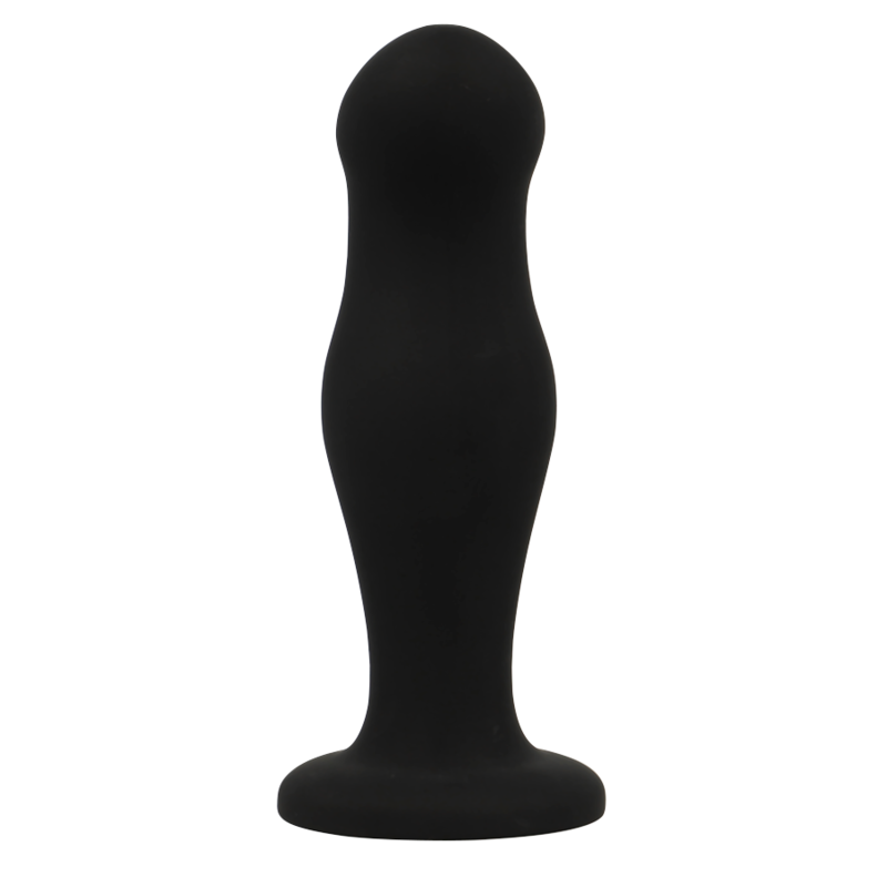 Black&Silver Sean Premium Silikon-Analplug – Schwarz
