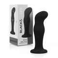 Black&Silver Sean Premium Silikon-Analplug – Schwarz