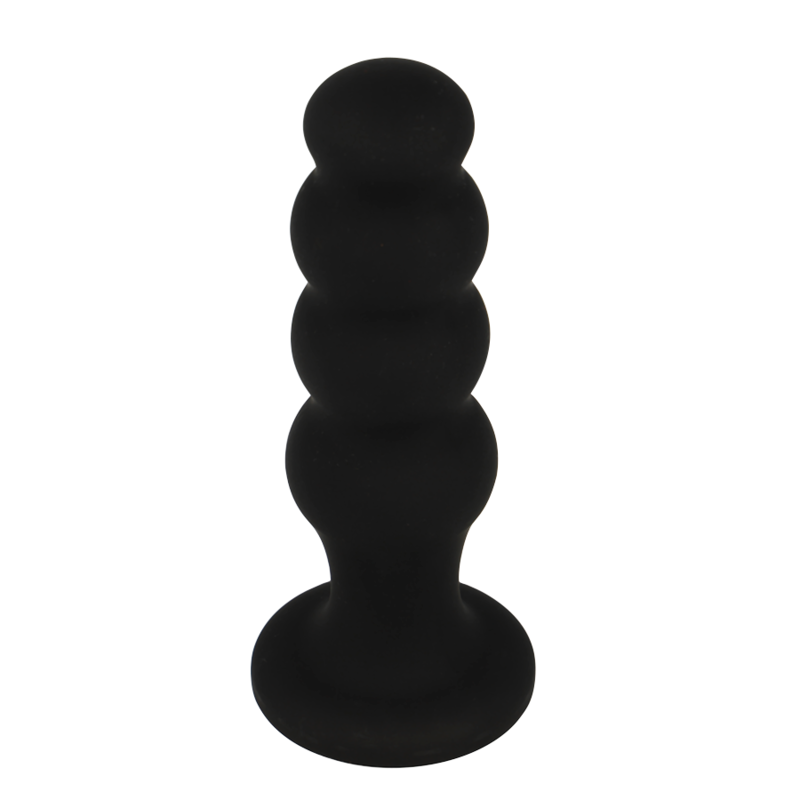 Black&Silver Scott Premium Silikon-Analplug – Schwarz