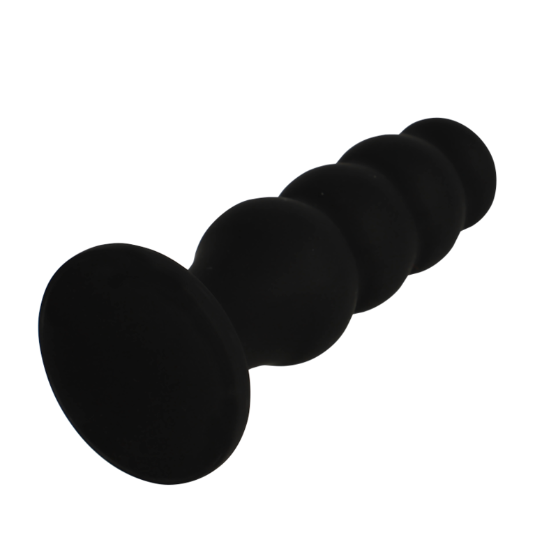 Black&Silver Scott Premium Silikon-Analplug – Schwarz