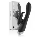 Black&Silver Adam Silikon Rabbit-Vibrator wiederaufladbar