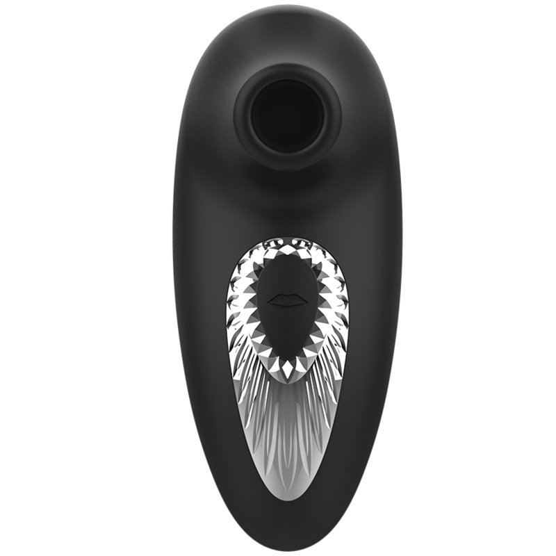 Black&Silver Drake Deluxe Sauger-Vibrator Silikon – Schwarz