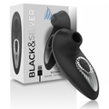 Black&Silver Drake Deluxe Sauger-Vibrator Silikon – Schwarz