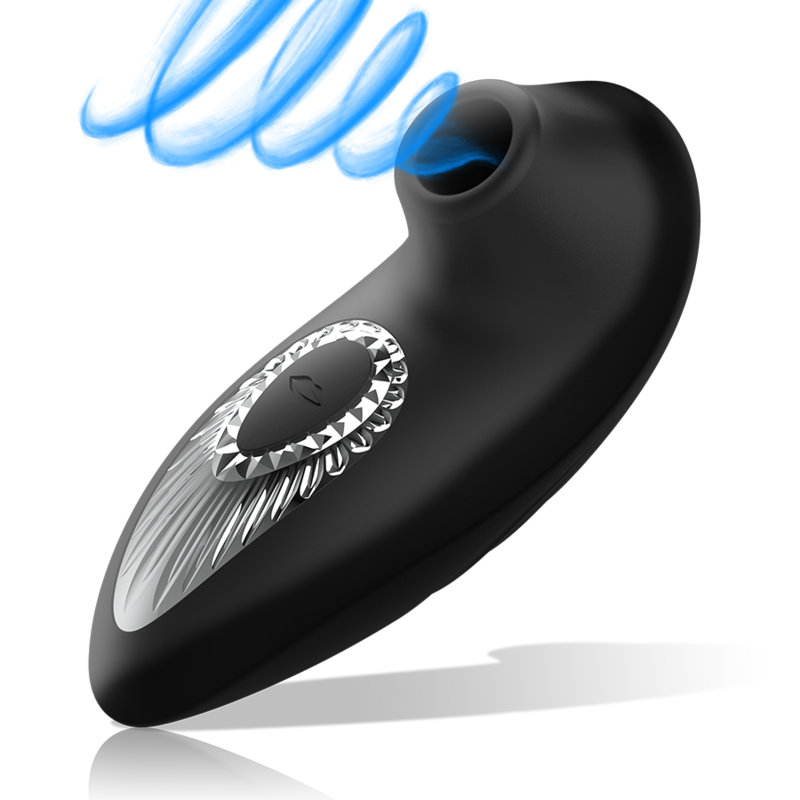 Black&Silver Drake Deluxe Sauger-Vibrator Silikon – Schwarz