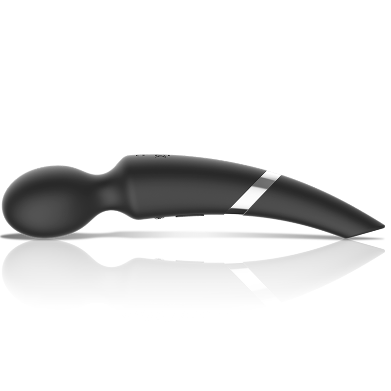Black&Silver Beck 2-in-1 Saugnapf-Massagestab Silikon
