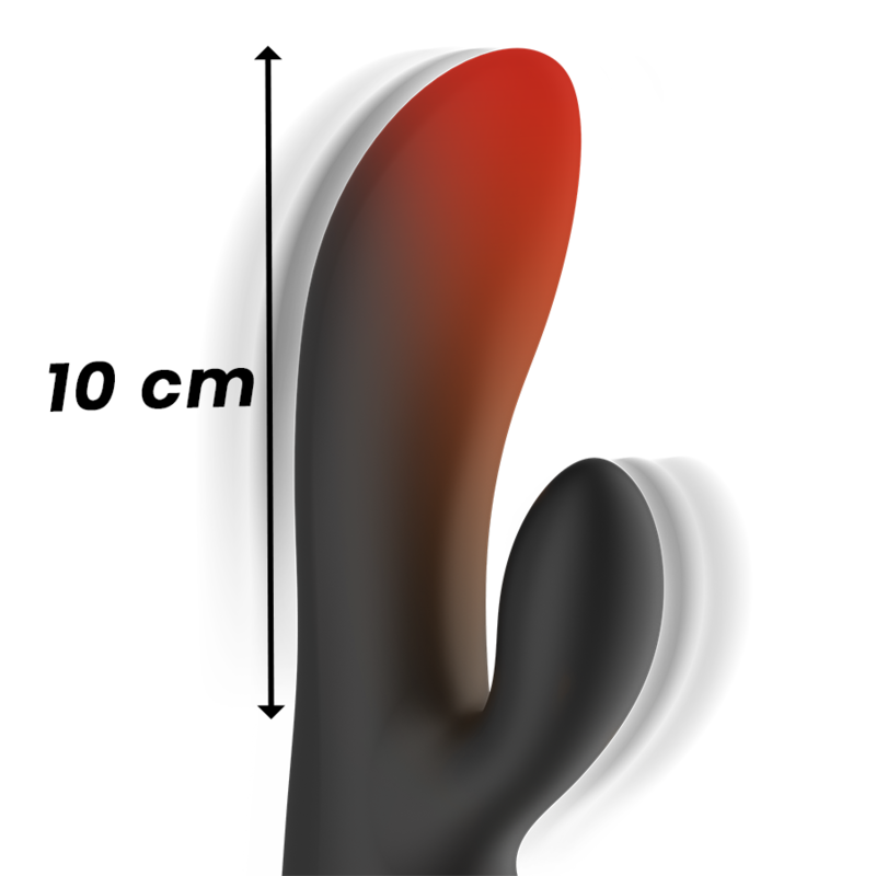 Ibiza Heating Rabbit-Vibrator mit Wärmefunktion Schwarz-Gold