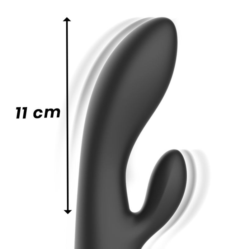 Ibiza Supersoft Rabbit-Vibrator Silikon Schwarz-Gold