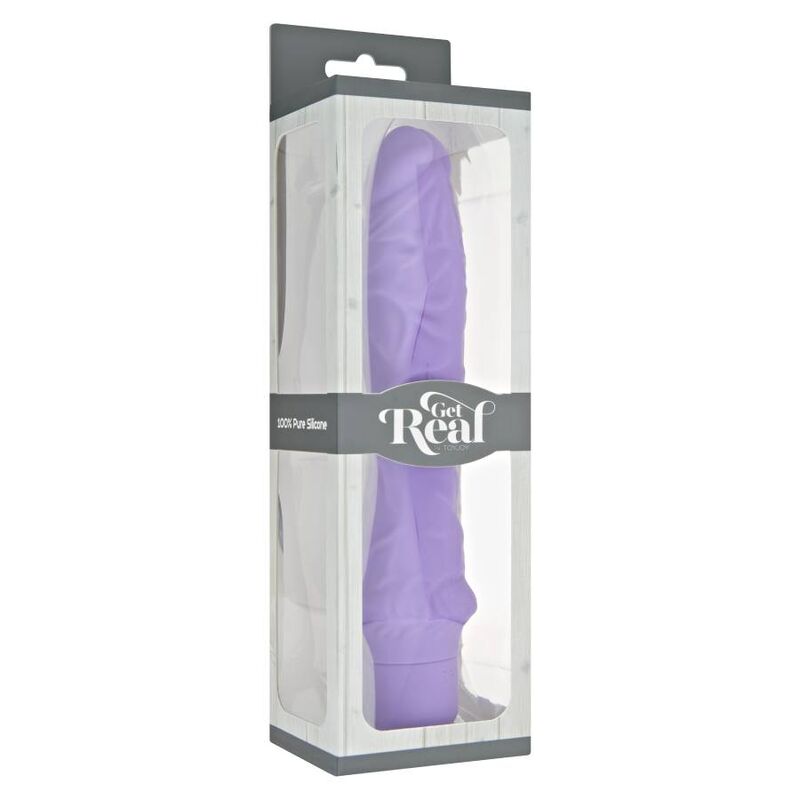 Get Real Klassischer Großer Silikon-Vibrator – Lila