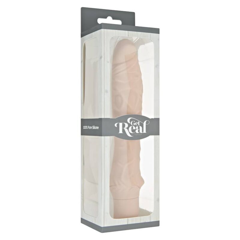 Get Real Klassischer Großer Silikon-Vibrator – Hautton