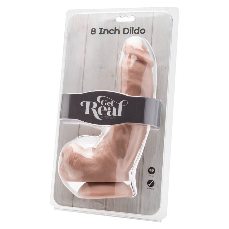 Get Real Realistischer Dildo 20,5 cm mit Hohlhülle – Hautton