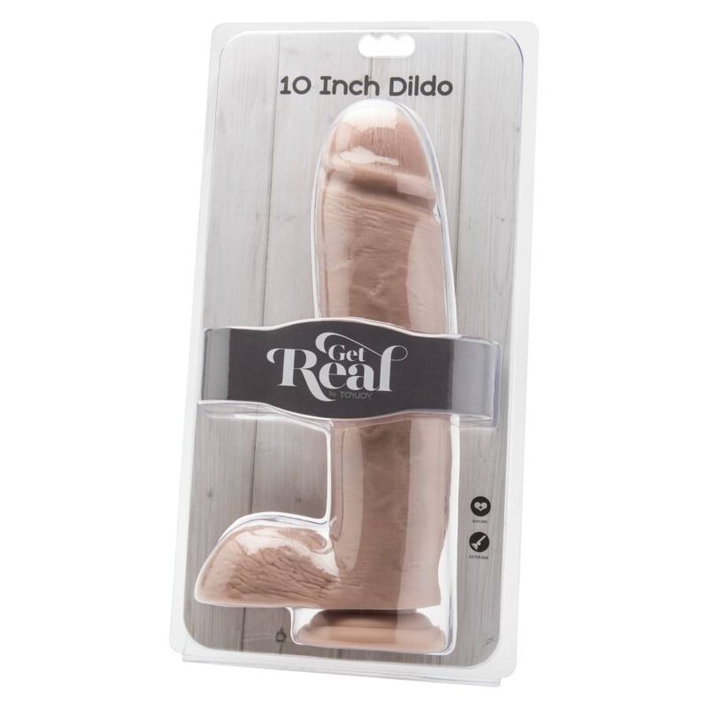 Get Real Realistischer Dildo 25,5 cm mit Hohlhülle – Hautton
