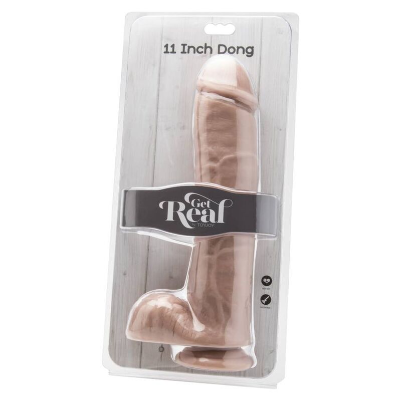 Get Real Realistischer Dildo 28 cm mit Hohlhülle – Hautton
