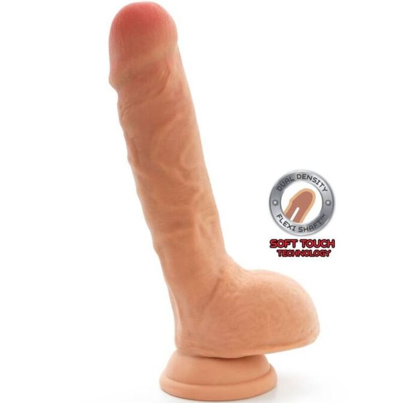 Get Real Dual Density Dildo 25,5 cm mit Hohlhülle – Hautton