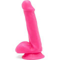 Get Real Happy Dicks Dildo 12 cm mit Hodensack – Rosa