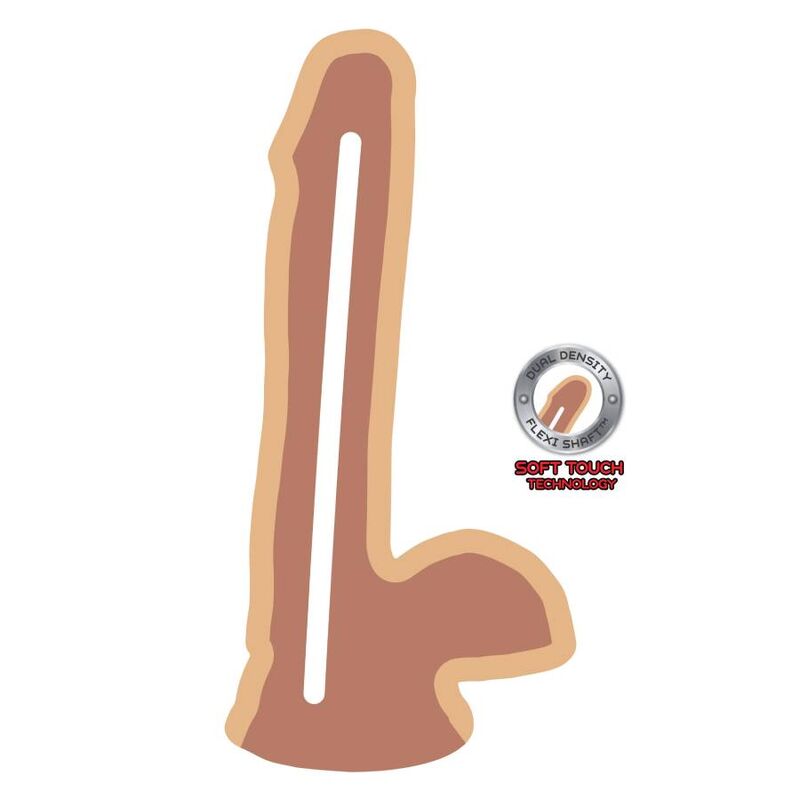 Get Real Dual Density Dildo 17 cm mit Hodensack – Hautton