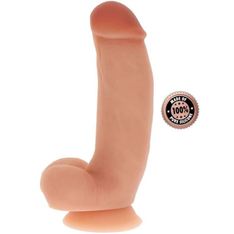 Get Real Silikon-Dildo 18 cm mit Hodensack realistisch – Hautton