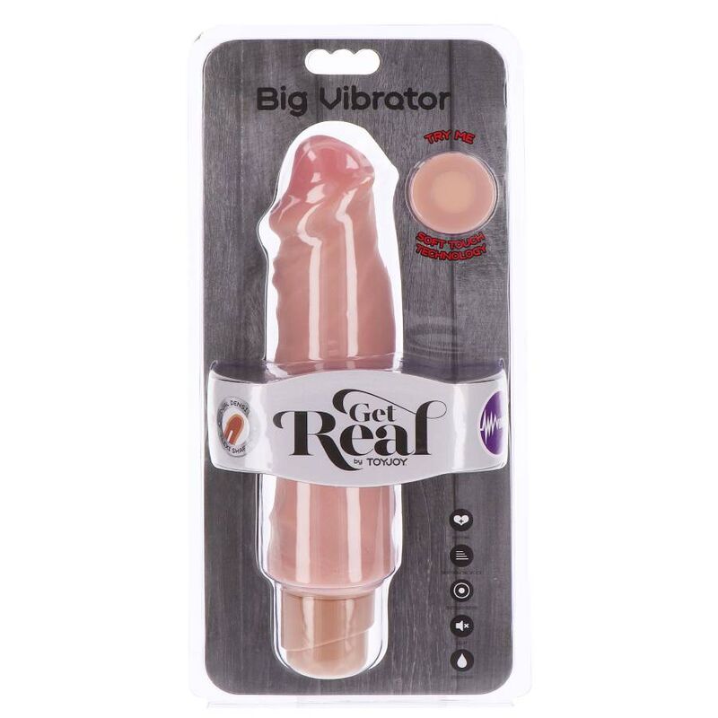 Get Real Dual Density Big Vibrator 20,5 cm – Hautton