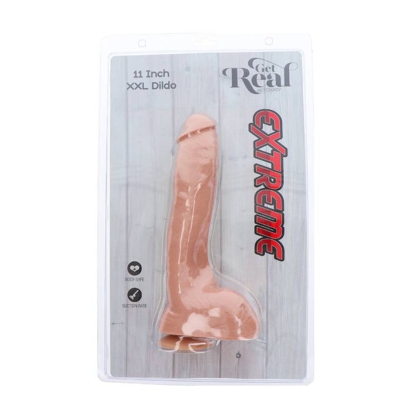 Get Real Extreme XXL-Dildo 28 cm realistisch – Hautton