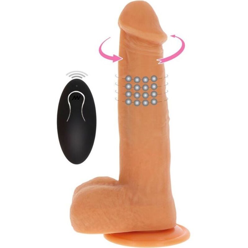 Get Real Rotierender Perlen-Vibrationsdildo – Hautton