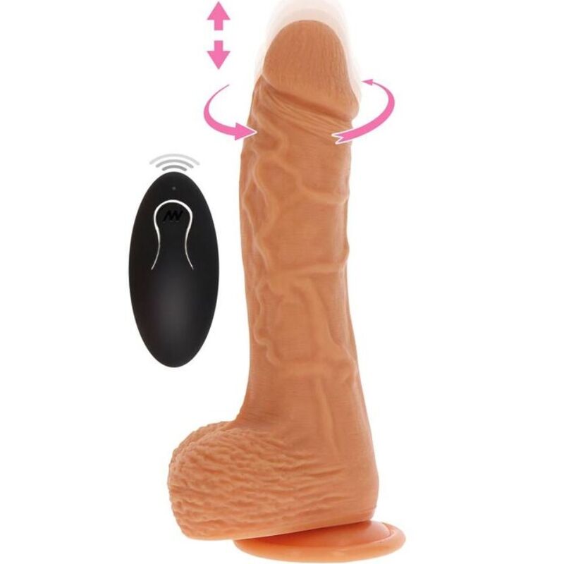 Get Real Up & Down Rotierender Vibrations-Dildo – Hautton