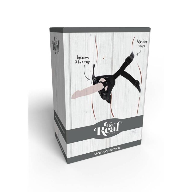 Get Real Strap-on-Gurt für Rollenspiele – Schwarz