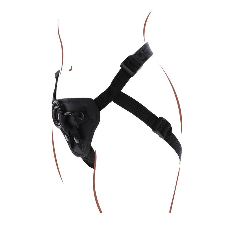 Get Real Strap-on-Gurt für Rollenspiele – Schwarz