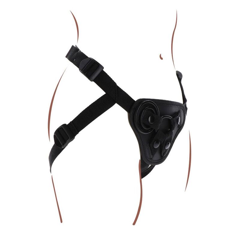 Get Real Strap-on-Gurt für Rollenspiele – Schwarz
