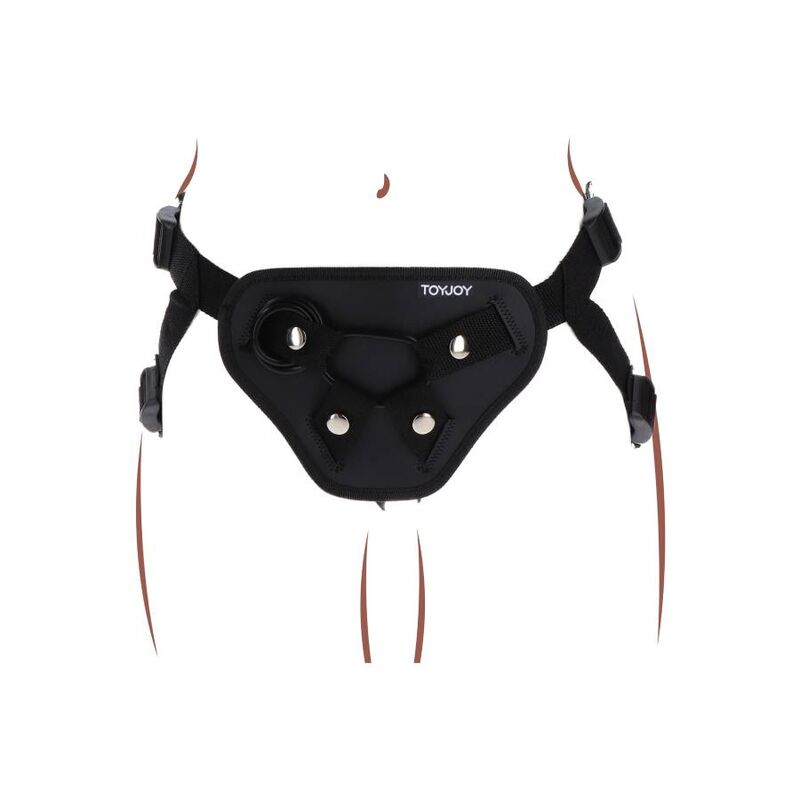 Get Real Strap-on-Deluxe-Gurt für Rollenspiele – Schwarz