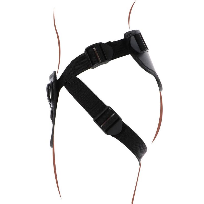 Get Real Strap-on-Deluxe-Gurt für Rollenspiele – Schwarz