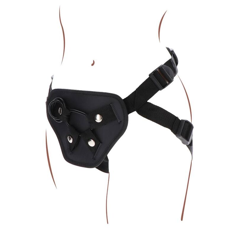 Get Real Strap-on-Deluxe-Gurt für Rollenspiele – Schwarz