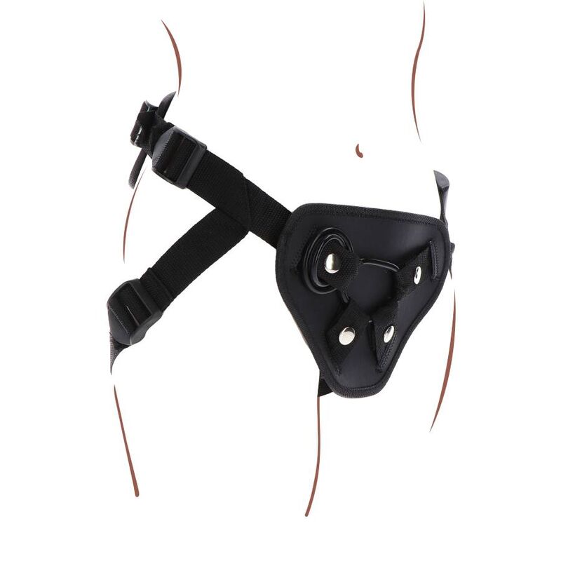 Get Real Strap-on-Deluxe-Gurt für Rollenspiele – Schwarz