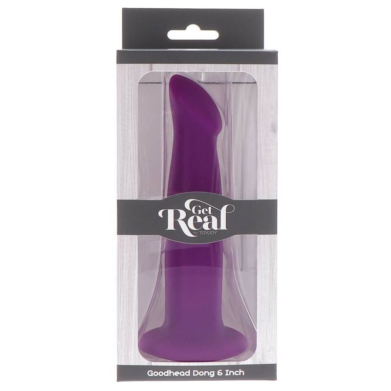 Get Real Goodhead Dong 12 cm mit Saugnapfbasis – Lila
