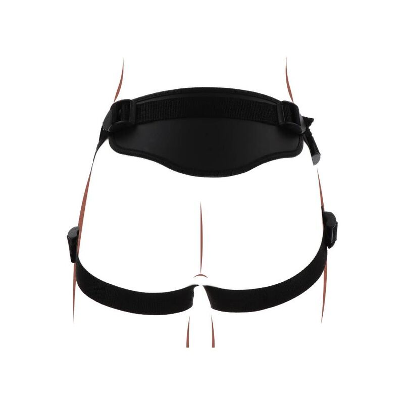 Get Real Strap-on-Deluxe-Gurt für Rollenspiele – Schwarz