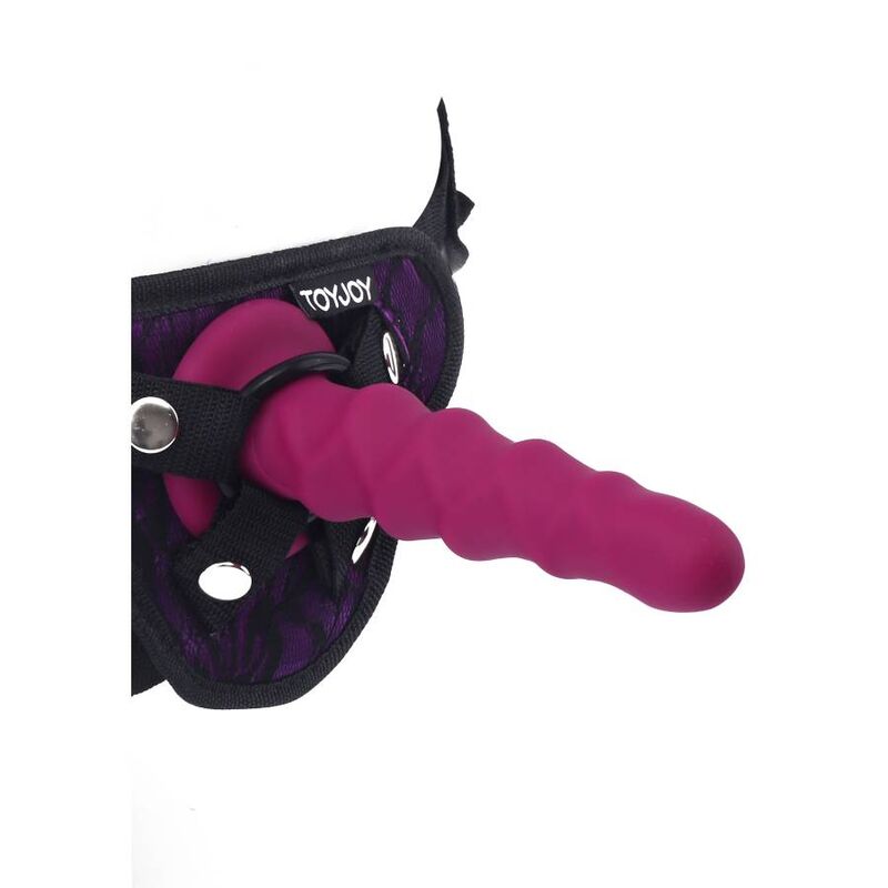 Get Real Ribbed Dong 12 cm mit Saugnapfbasis – Rot